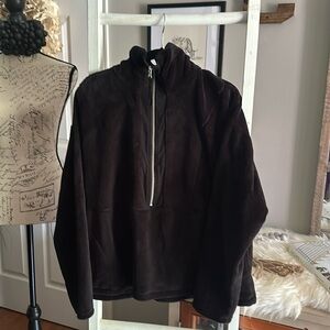 Women’s Livi by Lane Bryant, 1/2 Zip Pullover in Plush Black, Size 18/20 in EUC